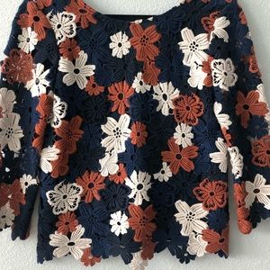 Sézane flower blouse
